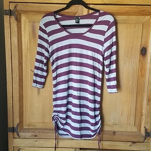 Maternity striped casual shirt
